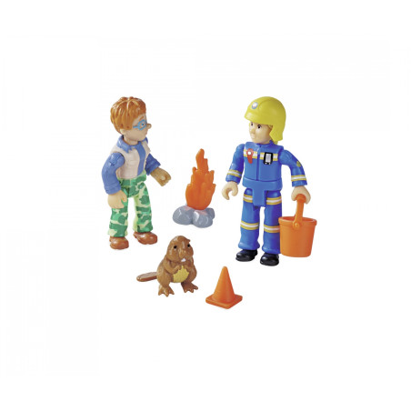 Feuerwehrmann Sam Figuren Doppelpack – 2 Charaktere & Zubehör