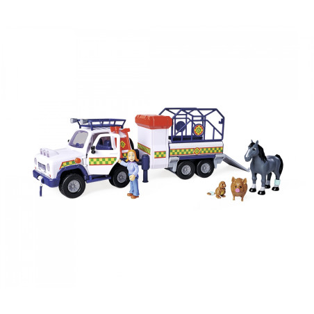 Feuerwehrmann Sam Tierambulanz Set mit Lizzie und Zubehör | Simba Toys