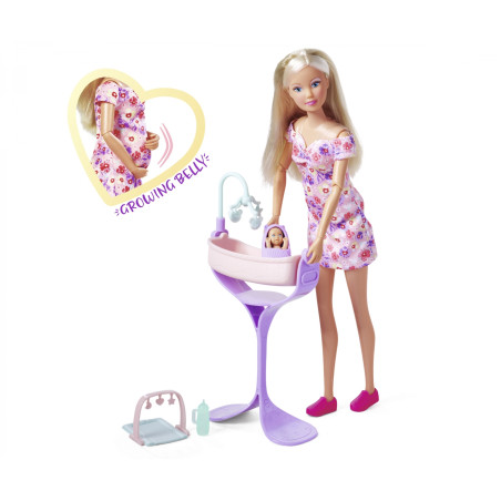 Steffi Love Hello Baby Puppe – Schwangerschaft & Babyglück erleben