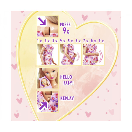 Steffi Love Hello Baby Puppe – Schwangerschaft & Babyglück erleben