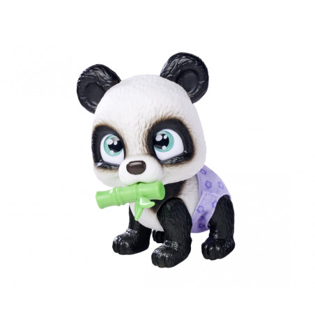 Pamper Petz Panda Baby Figur – Trink- & Nässfunktion, Magische Pfote – Simba Toys