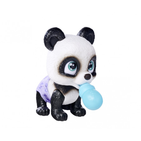 Pamper Petz Panda Baby Figur – Trink- & Nässfunktion, Magische Pfote – Simba Toys