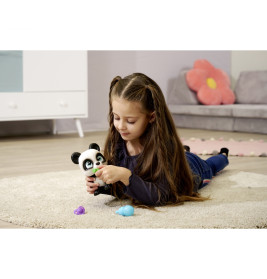 Pamper Petz Panda Baby Figur – Trink- & Nässfunktion, Magische Pfote – Simba Toys