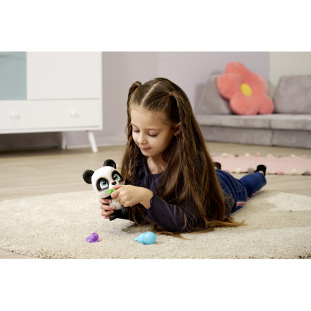 Pamper Petz Panda Baby Figur – Trink- & Nässfunktion, Magische Pfote – Simba Toys