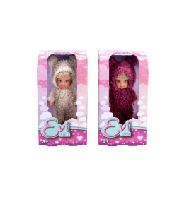 Simba Evi Love Cute Teddy Puppe: 12 cm mit weichem Teddy-Einteiler | Simba 105733684