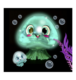 Simba Glibbi Glowy Qualle – Magischer Leuchtschleim für Badespaß & Spiel