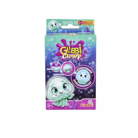 Simba Glibbi Glowy Qualle – Magischer Leuchtschleim für Badespaß & Spiel