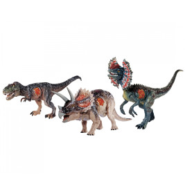Playland Dinosaurier mit Sound – T-Rex, Triceratops, Dilophosaurus – Spielzeug ab 3 Jahren