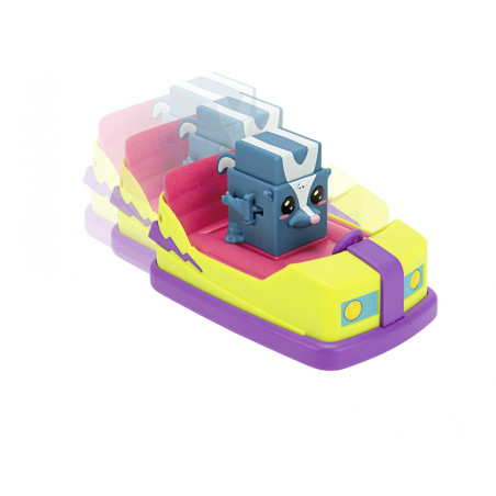 Bloxies Fahrzeug Spielset – Press & Go KFZ, 2-in-1 Ladestation, inkl. Figur ab 3 Jahren