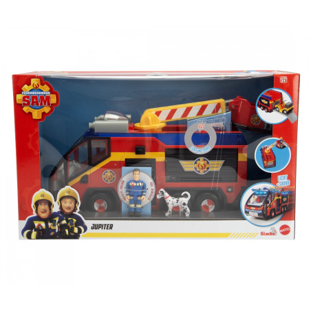 Feuerwehrmann Sam Jupiter Spielzeug-Feuerwehrauto | Licht, Sound & Zubehör