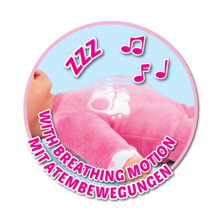 Zapf Creation Laura Schlummerzeit Puppe – Interaktive Babypuppe ab 18 Monate
