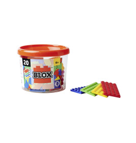 Simba Blox Bauplatten 20 Stück: 32 Noppen, Rot, Blau, Gelb, Grün (sortiert) | Simba 104114559