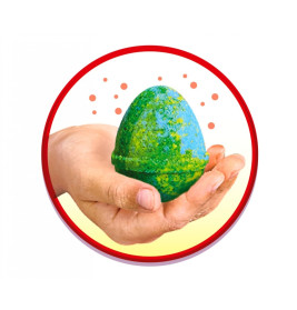 Glibbi Blubber Ei Badebomben – 4 sprudelnde Badekugeln für farbigen Badespaß (ab 3 J.)