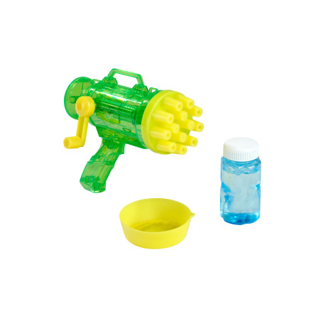 Bubble FunSeifenblasenpistole mit Kurbel