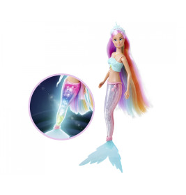 Steffi Love Magic Rainbow Mermaid – Funkelnde Meerjungfrauen-Puppe mit Licht