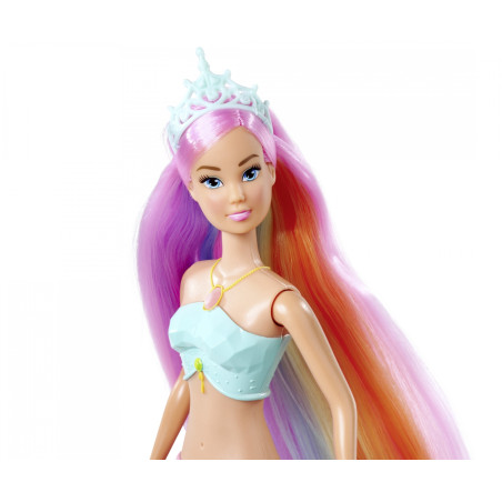 Steffi Love Magic Rainbow Mermaid – Funkelnde Meerjungfrauen-Puppe mit Licht
