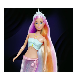 Steffi Love Magic Rainbow Mermaid – Funkelnde Meerjungfrauen-Puppe mit Licht