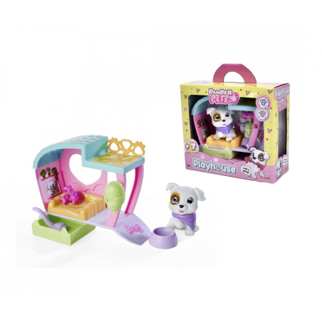 Pamper Petz Mini Playhouse mit Welpe und Zubehör – Simba Toys