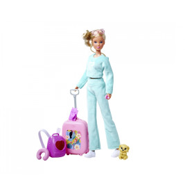 Steffi Love Travel Set – Puppe mit Koffer, Rucksack & Hund | Simba Toys
