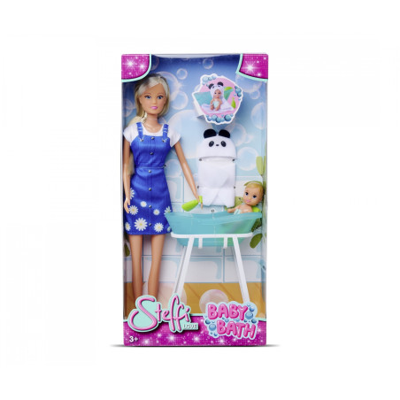 Steffi Love Baby Bath Puppenset mit Baby & Badewanne - Ab 3 Jahren