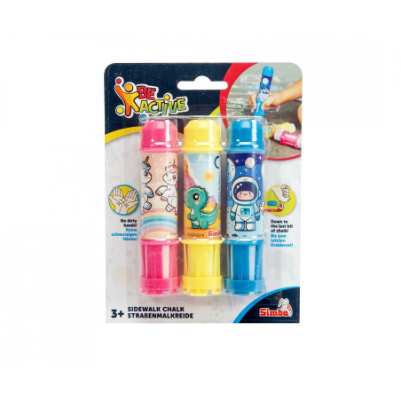 3 Straßenmalkreide-Halter