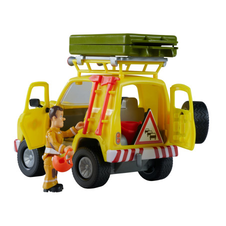 Feuerwehrmann Sam Geländewagen mit Dachzelt & Figur – Simba Toys