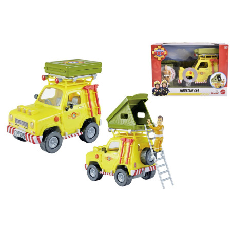 Feuerwehrmann Sam Geländewagen mit Dachzelt & Figur – Simba Toys