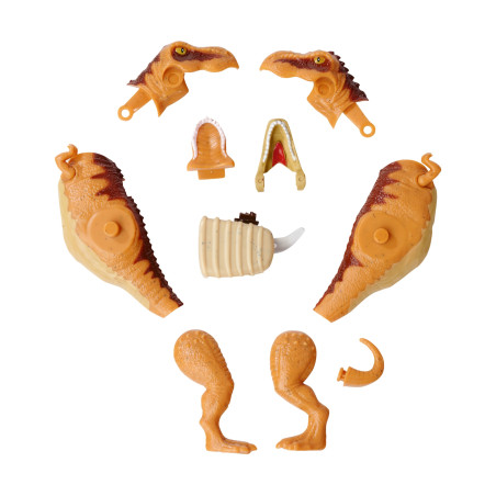 Simba Dino im Ei mit Licht & Sound – Überraschungs-Dinosaurier zum Zusammenbauen (T-Rex, Velociraptor, Triceratops)