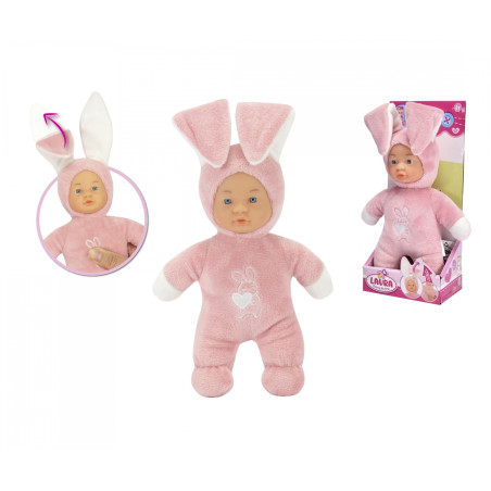 Simba Toys Laura Funny Bunny Baby-Puppe mit aufstellbaren Ohren – 24cm