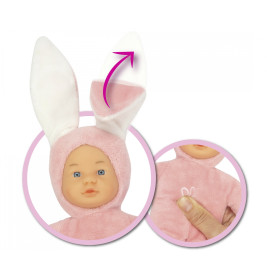 Simba Toys Laura Funny Bunny Baby-Puppe mit aufstellbaren Ohren – 24cm