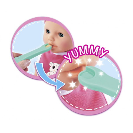 New Born Baby Magisches Fütterset – 4-teilig für Puppen (30-43cm), ab 2 Jahren