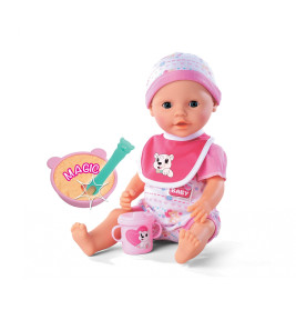 New Born Baby Magisches Fütterset – 4-teilig für Puppen (30-43cm), ab 2 Jahren