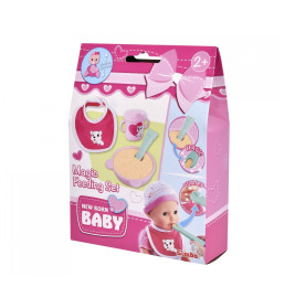 New Born Baby Magisches Fütterset – 4-teilig für Puppen (30-43cm), ab 2 Jahren