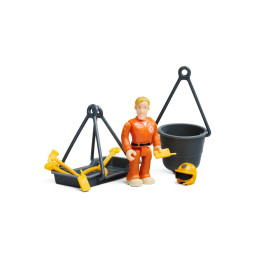 Feuerwehrmann Sam Hubschrauber Wallaby II U – Licht, Sound & Tom Figur (34cm)