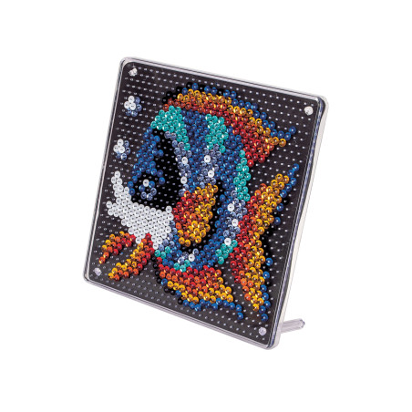 Simba Art&Fun Sequin Fisch | Pailletten Bastelset 18x18 cm mit 700 Pailletten | Für Kinder ab 5 Jahren