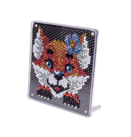 Simba Art&Fun Sequin Fuchs | Pailletten Bastelset 18x18 cm mit 700 Pailletten | Für Kinder ab 5 Jahren