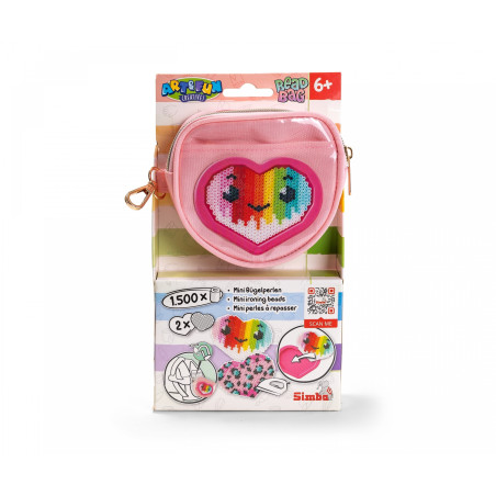 Art&Fun (Dickie Toys) Beadbag Perlen Set Herz | Bastelset für Kinder | Kreativität & Motorik (4006592096991)