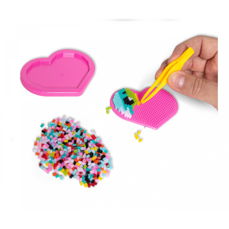 Art&Fun (Dickie Toys) Beadbag Perlen Set Herz | Bastelset für Kinder | Kreativität & Motorik (4006592096991)