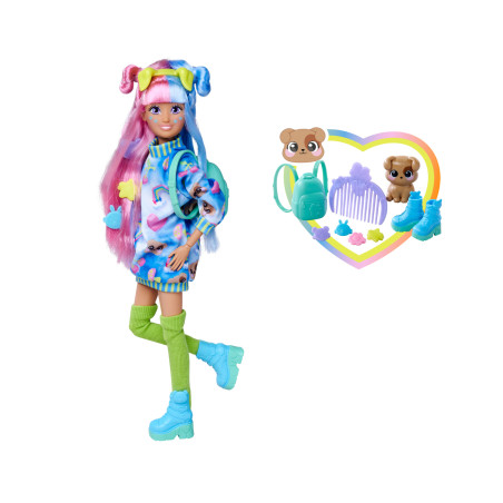Kawaii Hi Mia Puppe mit Regenbogenhaaren & Tierzubehör – Simba Toys