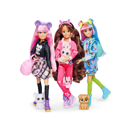 Kawaii Hi Mia Puppe mit Regenbogenhaaren & Tierzubehör – Simba Toys