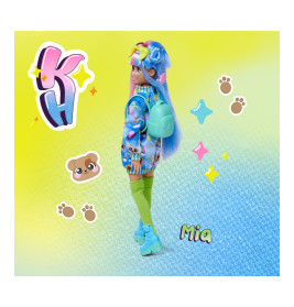 Kawaii Hi Mia Puppe mit Regenbogenhaaren & Tierzubehör – Simba Toys