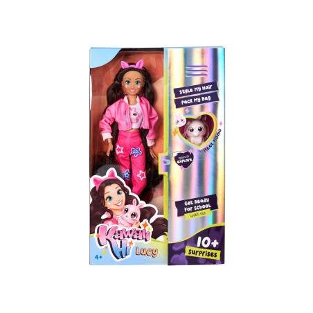 Kawaii Hi Lucy Puppe 15cm – Spielzeug mit Zubehör für Kinder ab 3 Jahren