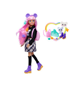 Kawaii Hi Puppe Cora – Sammelpuppe mit Tieren & Rucksack ab 3 Jahre