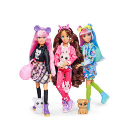 Kawaii Hi Puppe Cora – Sammelpuppe mit Tieren & Rucksack ab 3 Jahre