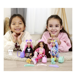 Kawaii Hi Puppe Cora – Sammelpuppe mit Tieren & Rucksack ab 3 Jahre