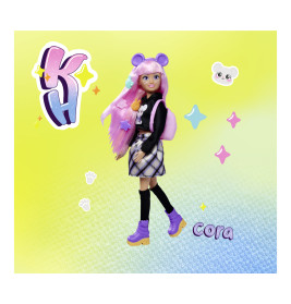 Kawaii Hi Puppe Cora – Sammelpuppe mit Tieren & Rucksack ab 3 Jahre