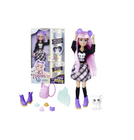 Kawaii Hi Puppe Cora – Sammelpuppe mit Tieren & Rucksack ab 3 Jahre