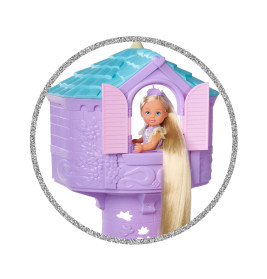 Simba Toys Rapunzelturm mit Rapunzel-Puppe & Haar zum Stylen – Ab 3 Jahren