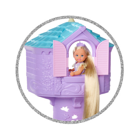 Simba Toys Rapunzelturm mit Rapunzel-Puppe & Haar zum Stylen – Ab 3 Jahren