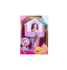 Simba Toys Rapunzelturm mit Rapunzel-Puppe & Haar zum Stylen – Ab 3 Jahren
